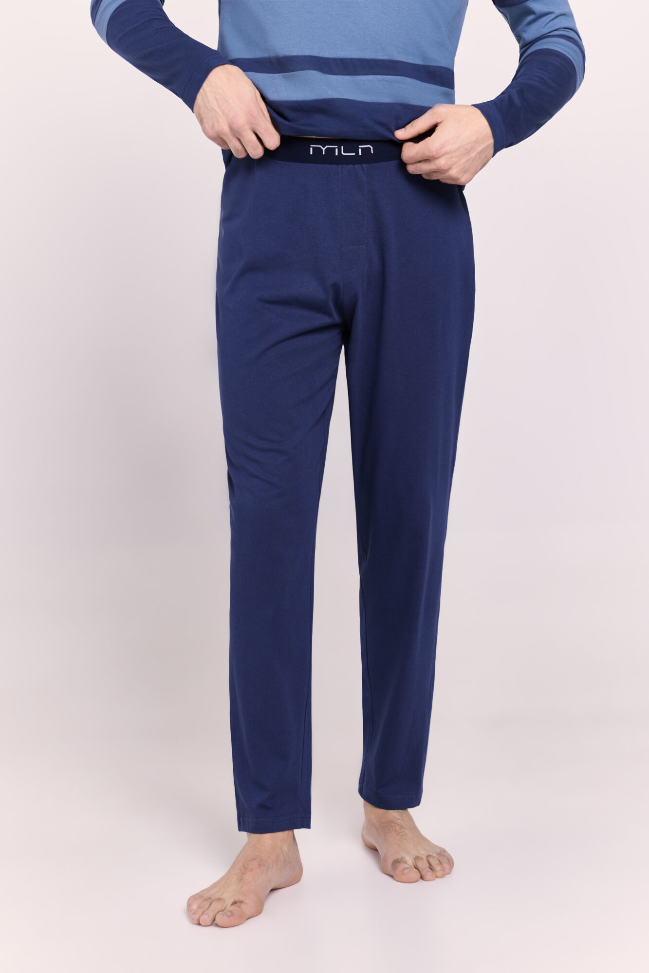 Milano Pijama de tejido Navy