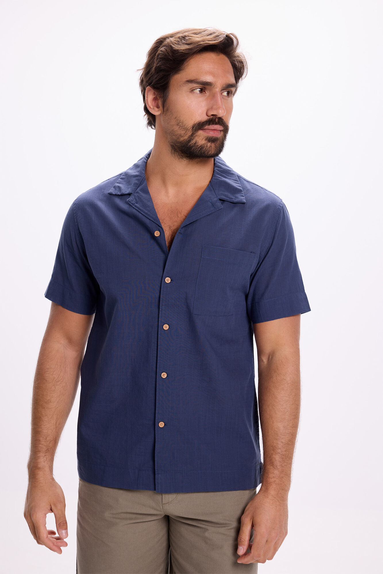 Milano Camisa de cuello con solapa