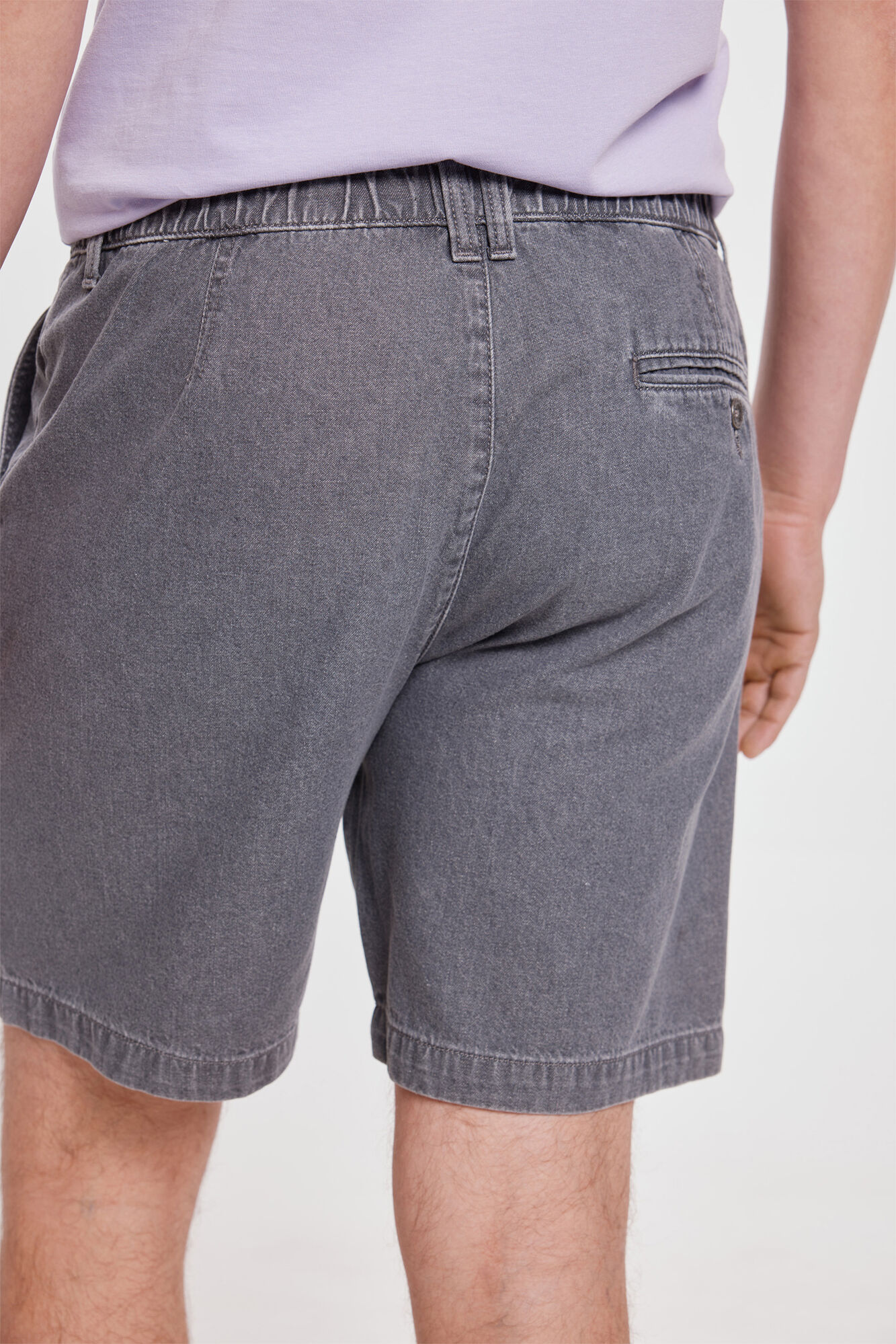 Milano Bermuda Vaquera Goma Gris