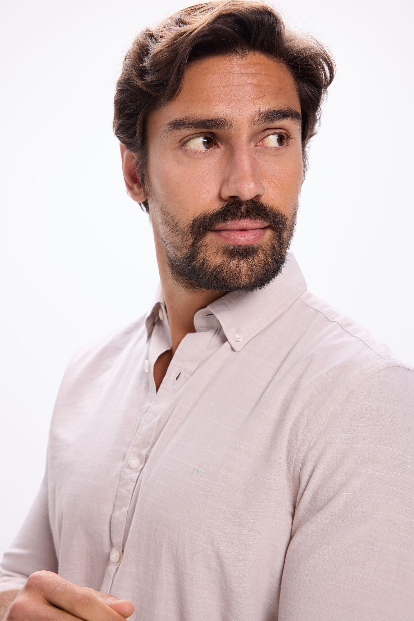 Milano Camisa Slub Lisa