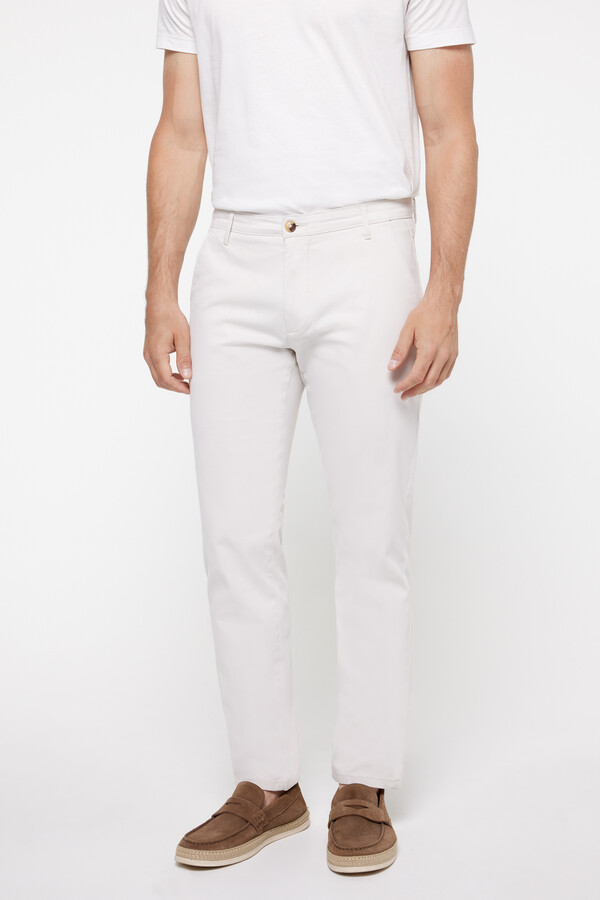 Fifty Outlet Chino liso ligero Beige