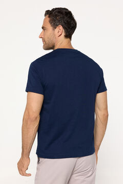 Fifty Outlet Playera básica 100% algodón Navy