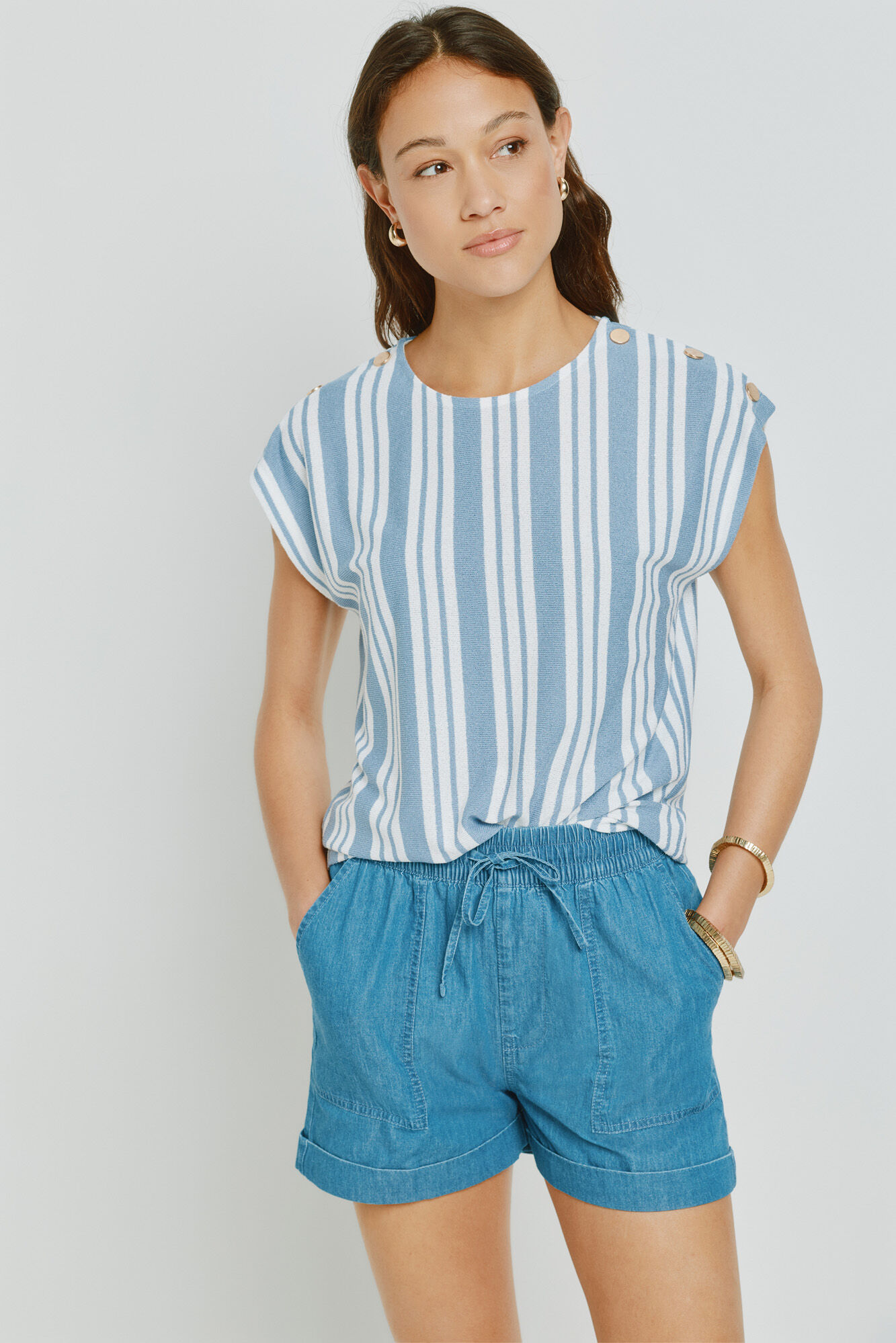 Milano Playera de rayas manga corta