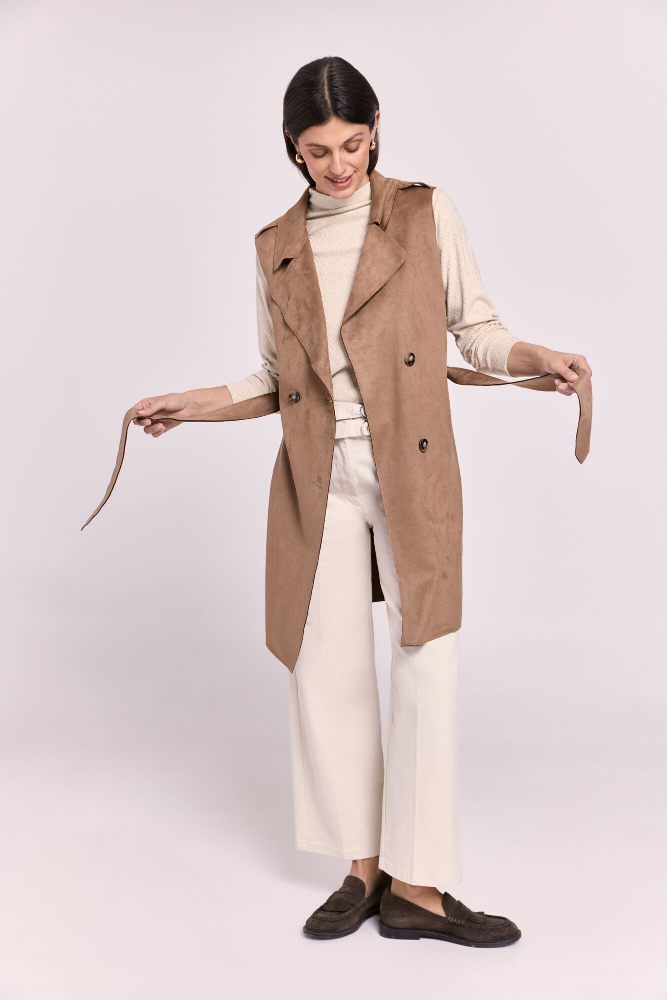 Milano Chaleco largo efecto ante Marr&oacute;n