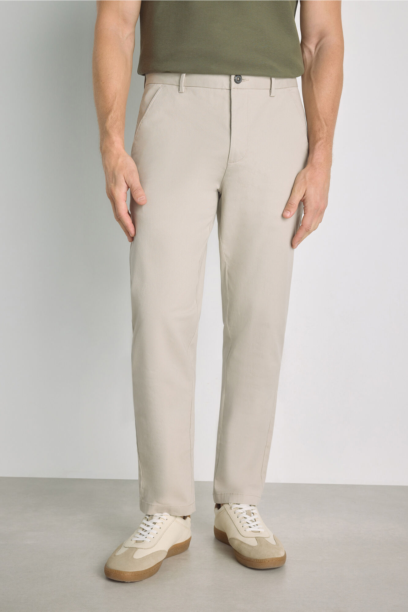 Milano Pantal&oacute;n chino slim Gris Claro
