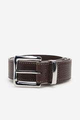 Milano Cintur&oacute;n hebilla rectangular Marr&oacute;n Oscuro