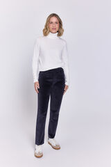 Milano Pantal&oacute;n de terciopelo de 5 bolsillos Gris Oscuro