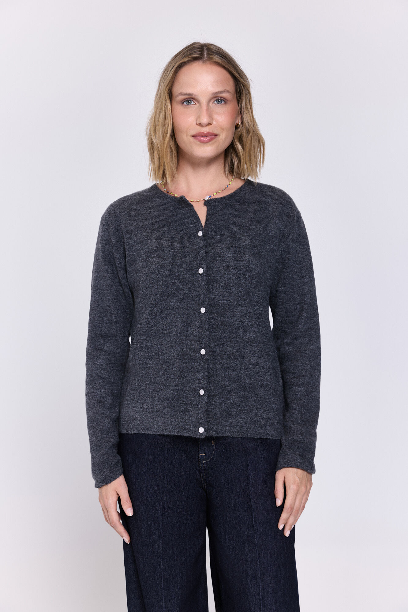 Milano C&aacute;rdigan de tejido con cierre de botones