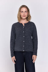Milano Cárdigan de tejido con cierre de botones Gris Oscuro