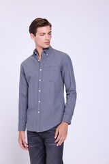 Milano Camisa de ajuste c&oacute;modo Gris Oscuro