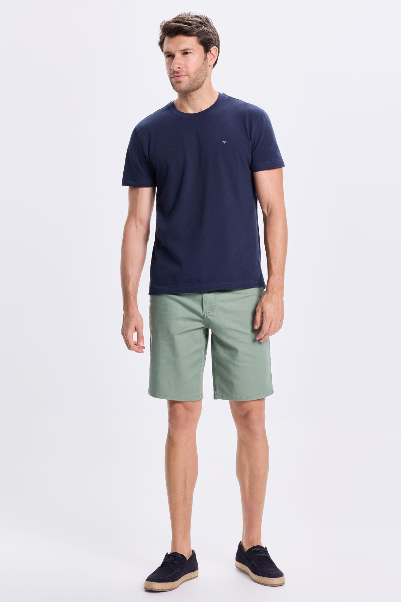 Milano Playera b&aacute;sica de piqu&eacute; Navy