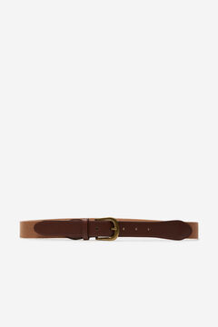 Fifty Outlet Cinturón Canvas Algodón Marrón Oscuro
