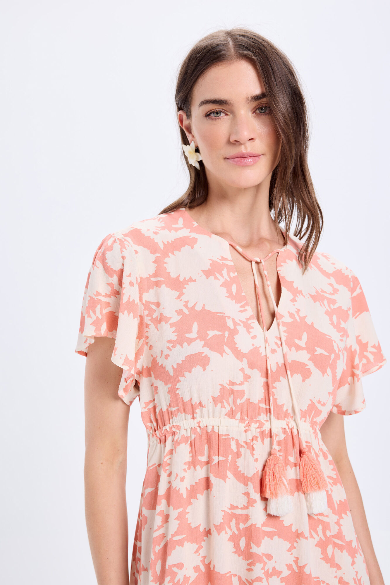 Milano Vestido midi Bambula Naranja