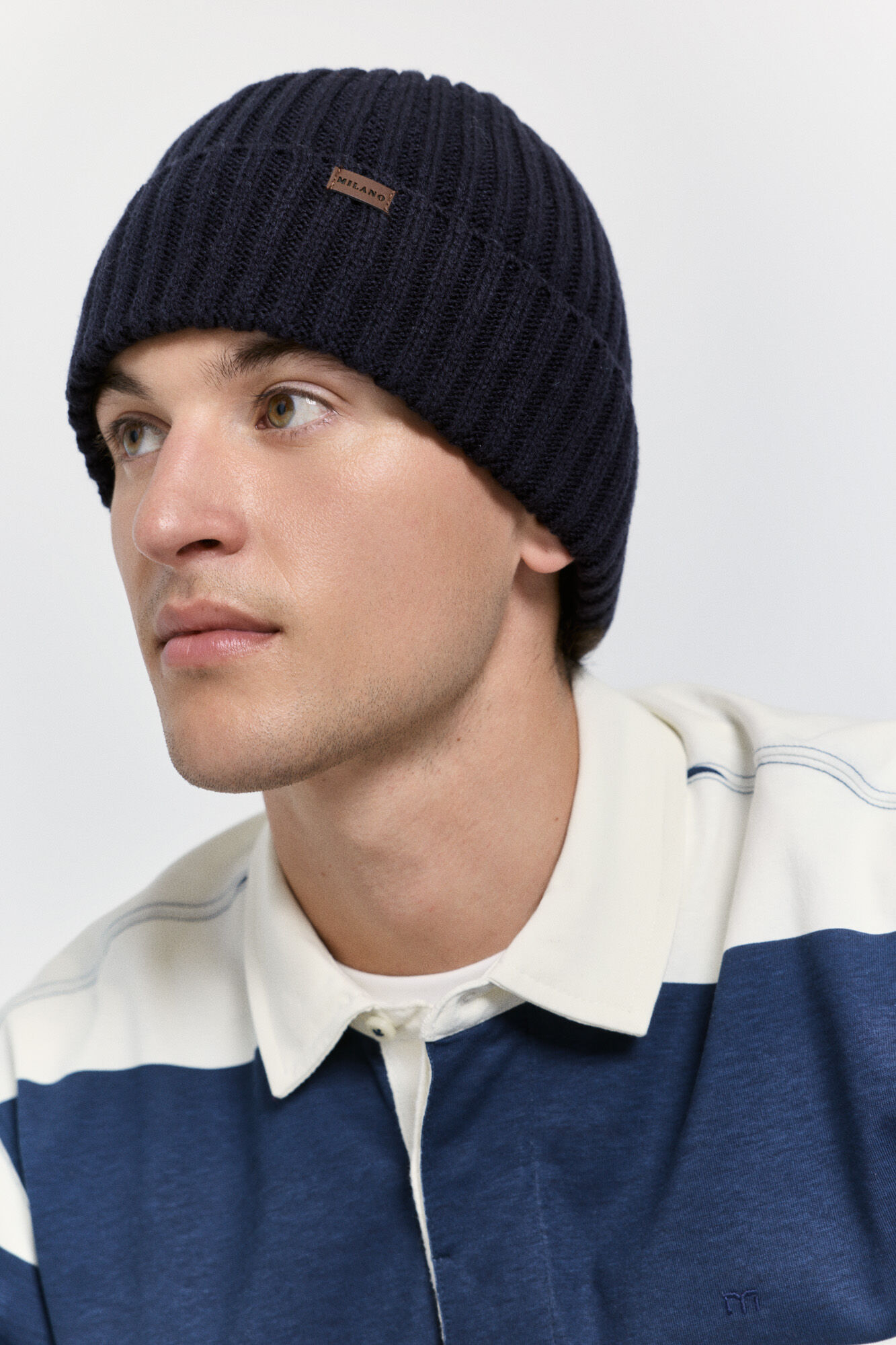 Milano Polo estilo rugby a rayas