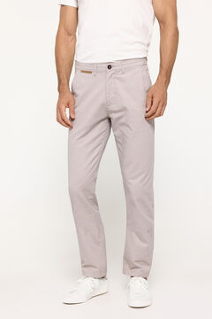 Fifty Outlet Pantalón Chino Liso Beige