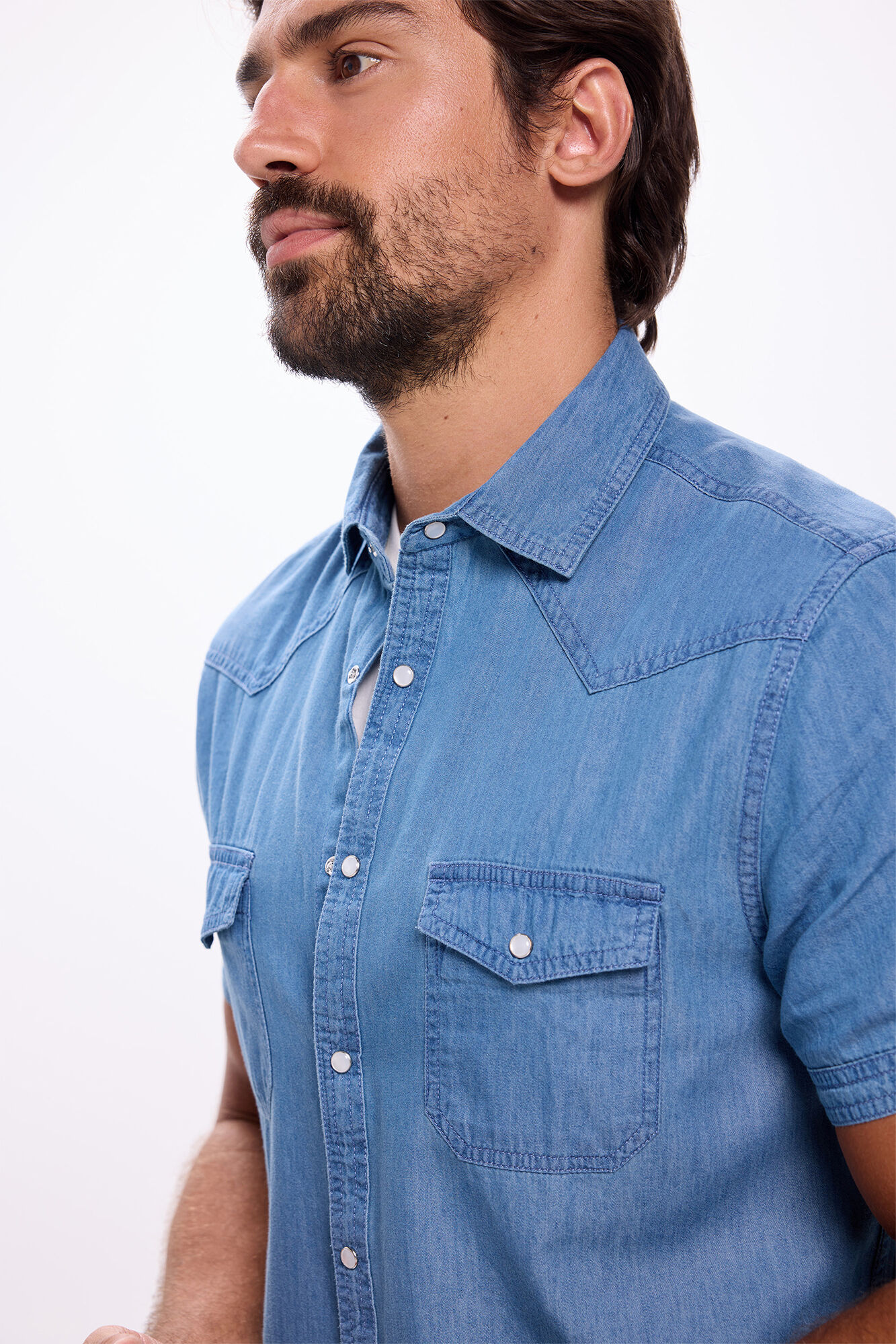 Milano Camisa deportiva denim