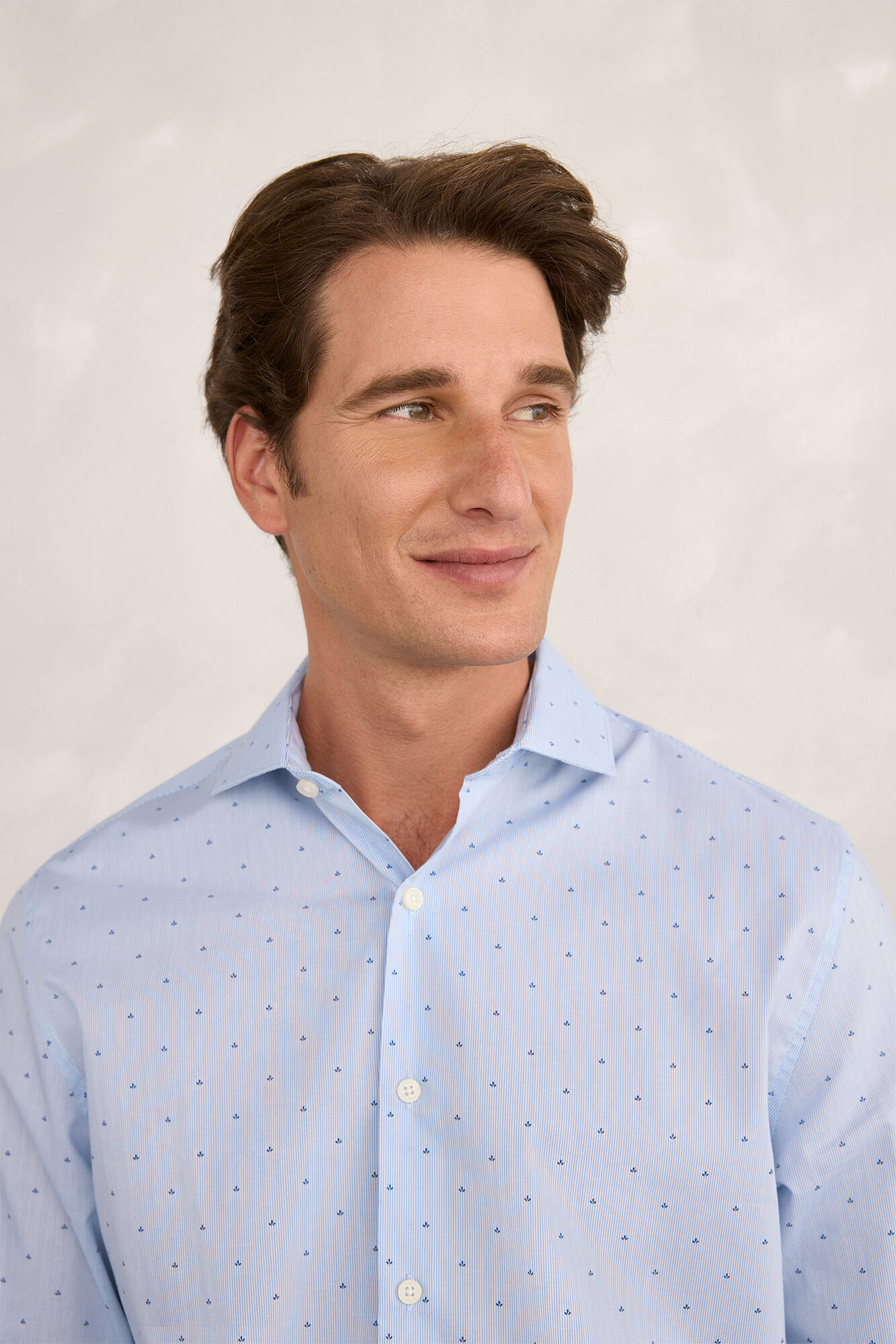 Milano Camisa de vestir de popel&iacute;n Azul