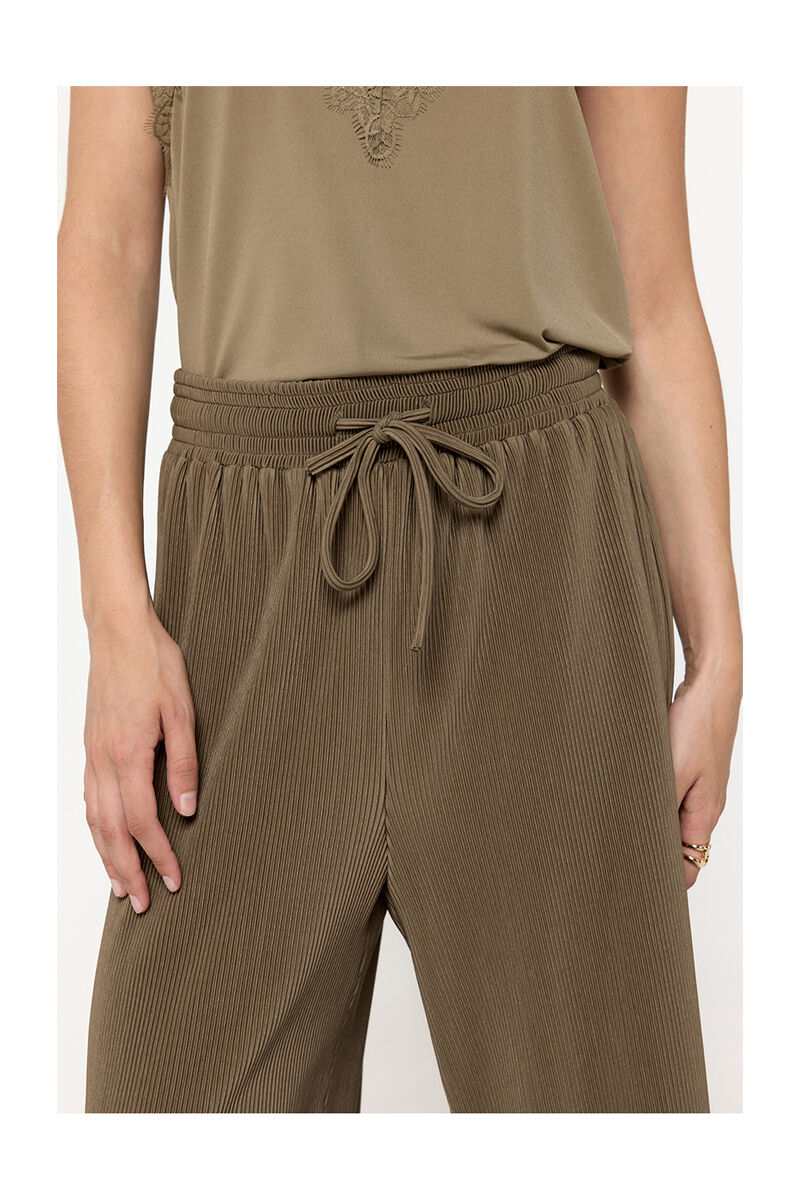 Milano Pantal&oacute;n Plisado Kaki Oscuro