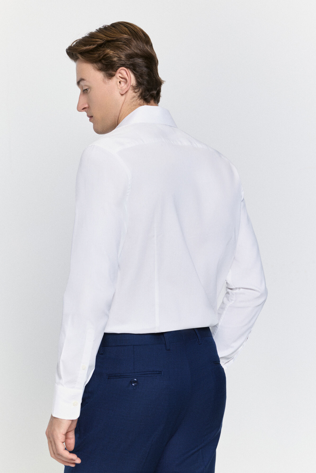 Milano Camisa de vestir entallado Blanco