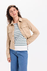 Fifty Outlet Chamarra efecto ante beige Beige/Camel