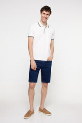 Fifty Outlet Polo piqué manga corta Blanco