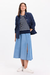Milano Midi falda Azul