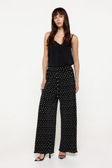 Fifty Outlet Pantalón plisado Negro