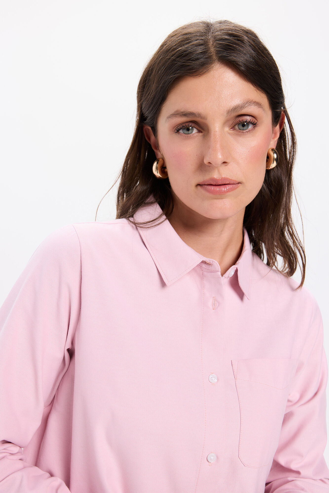 Milano Camisa Oxford Rosa