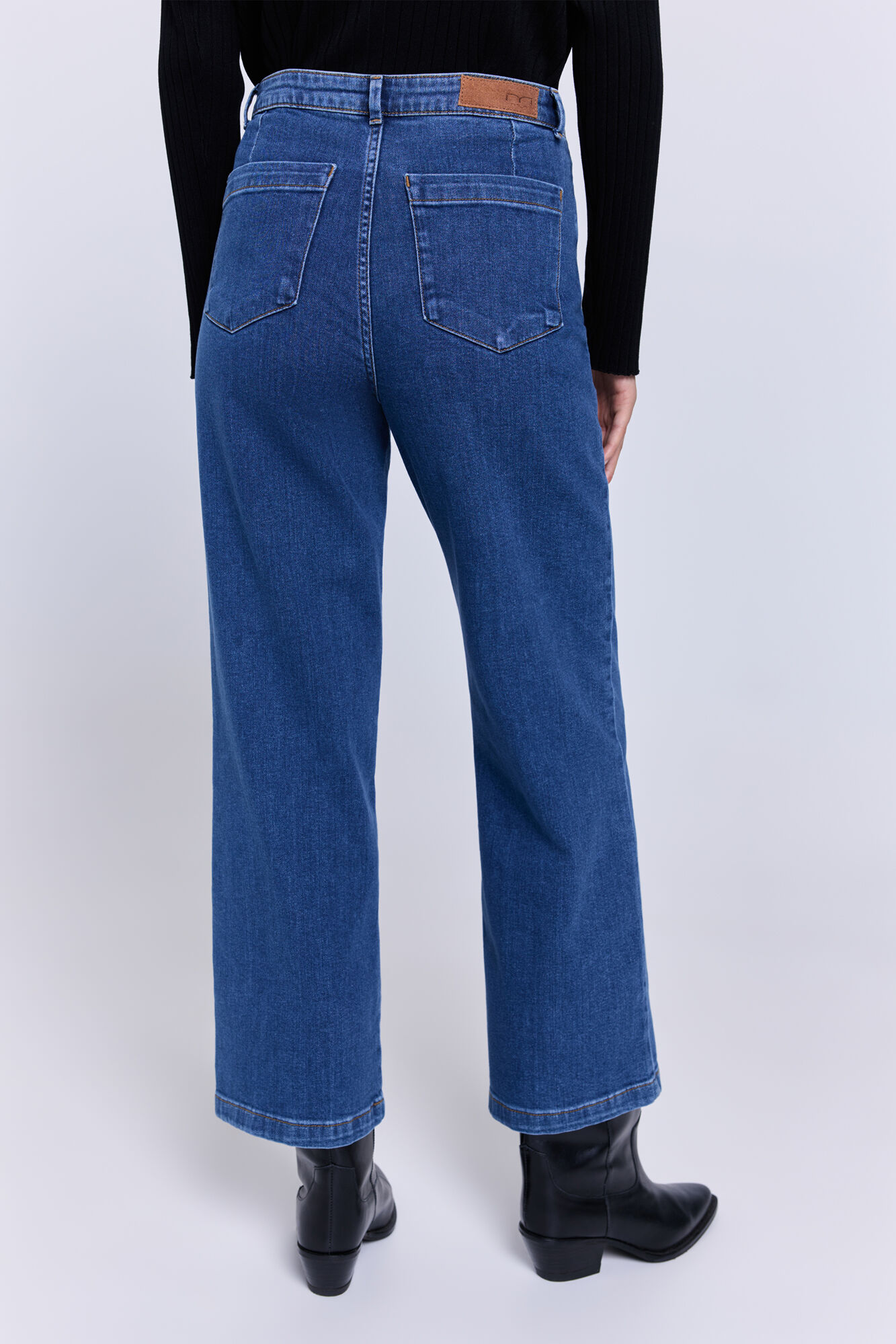 Milano Pantal&oacute;n denim pernera ancha