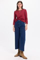 Milano Jeans culotte de tiro alto Azul