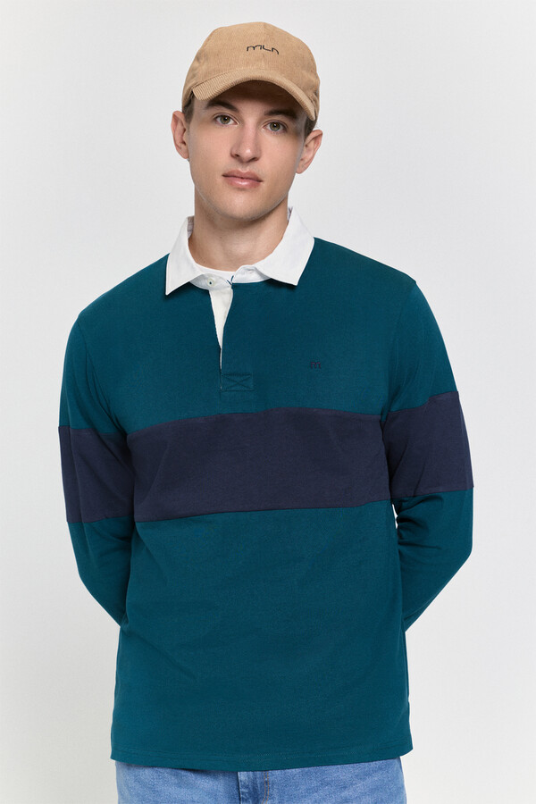 Springfield Rugby Polo Polo estilo rugby | Polos de hombre | Springfield-MX