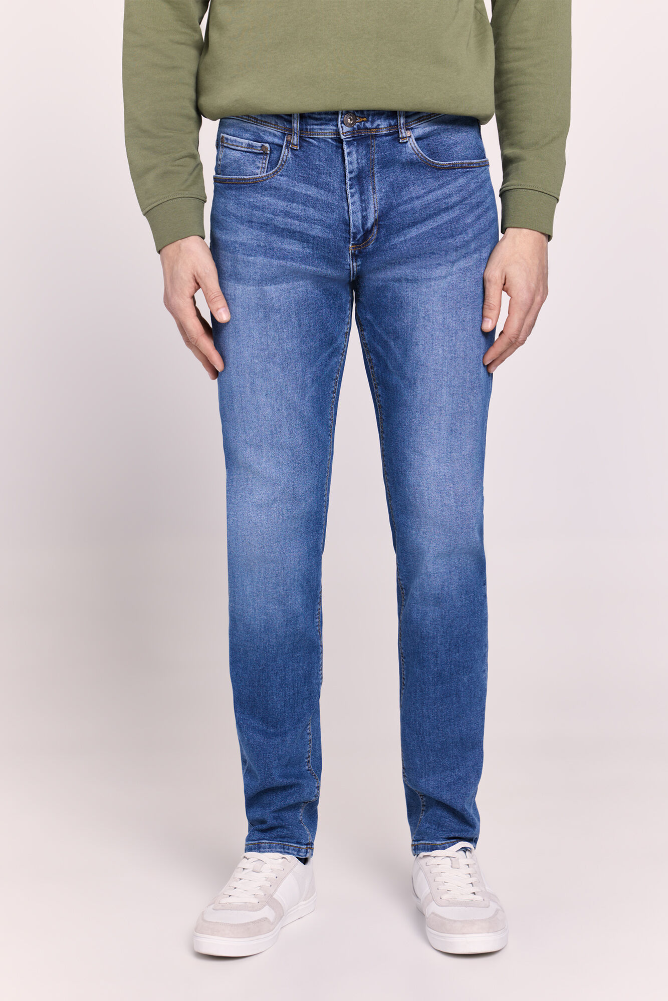 Milano Pantal&oacute;n regular fit de mezclilla