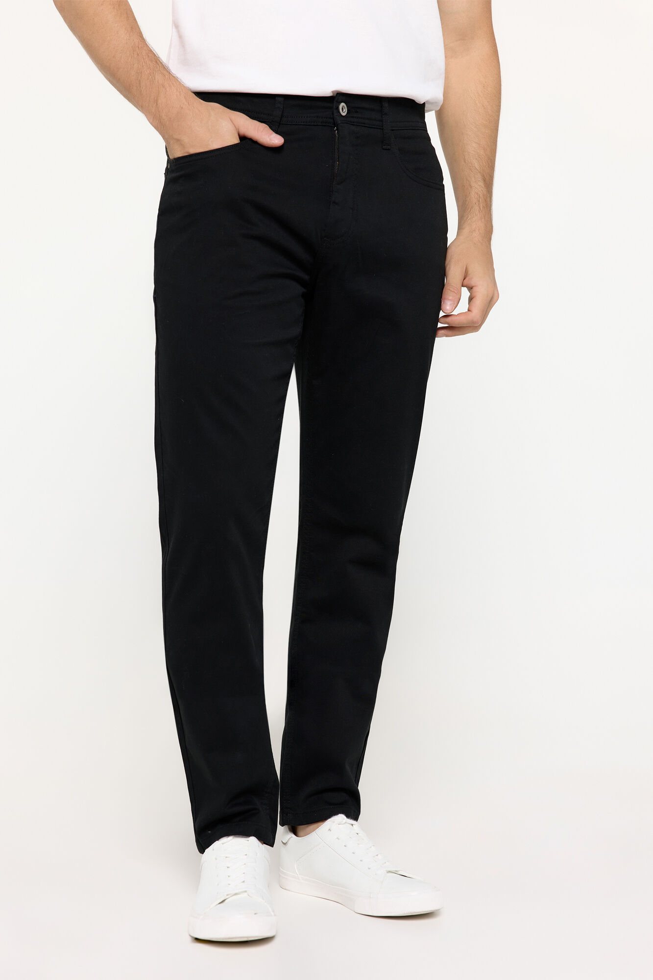 Milano Pantal&oacute;n 5 bolsillos slim  Negro