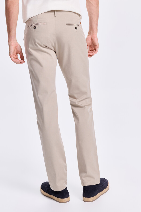 Milano Chinos lisos y liso Beige