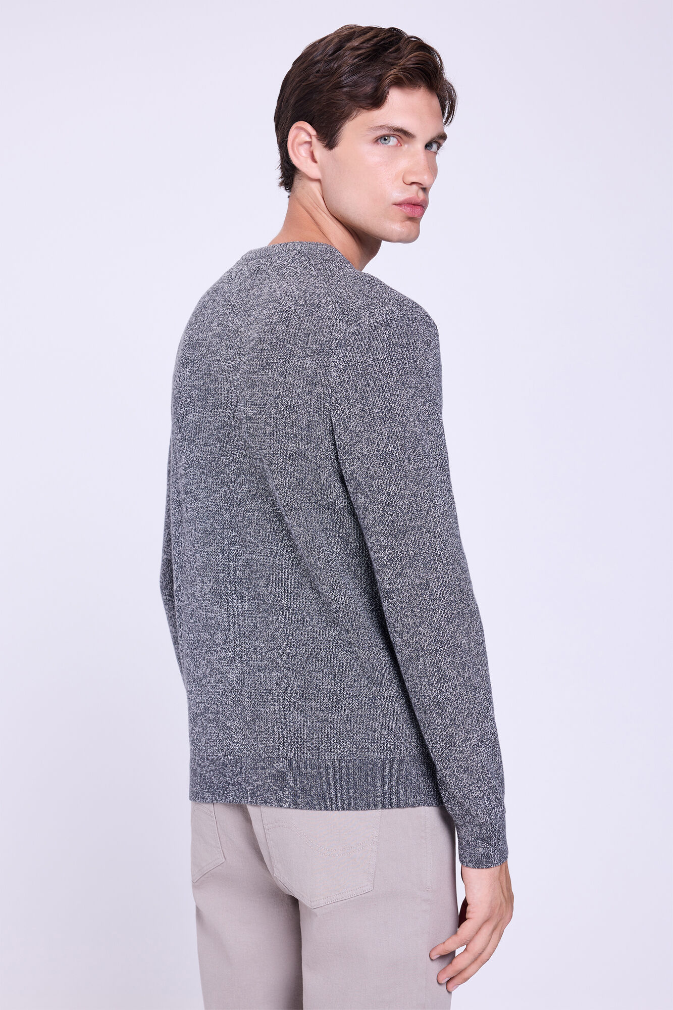 Springfield Jersey b&aacute;sico de cuello redondo  Gris Oscuro