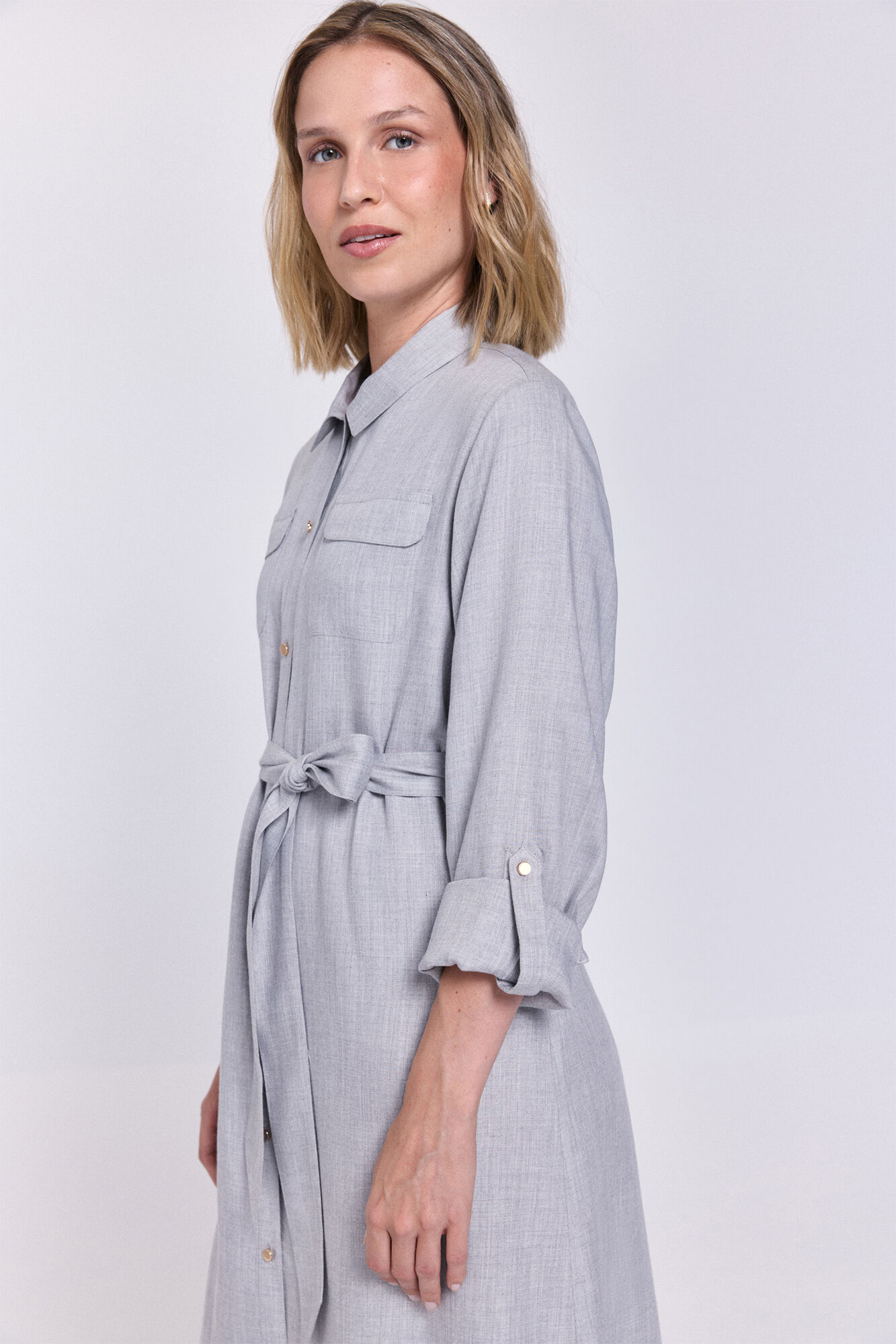 Milano Tejido de camisa midi