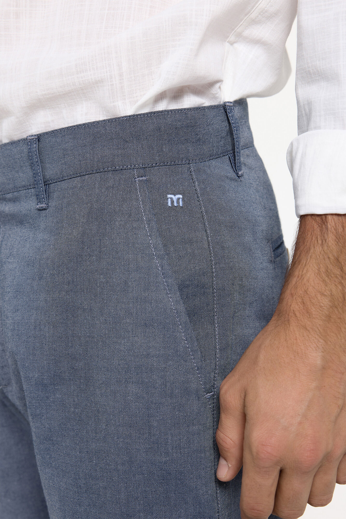 Milano Bermudas oxford de algod&oacute;n Navy