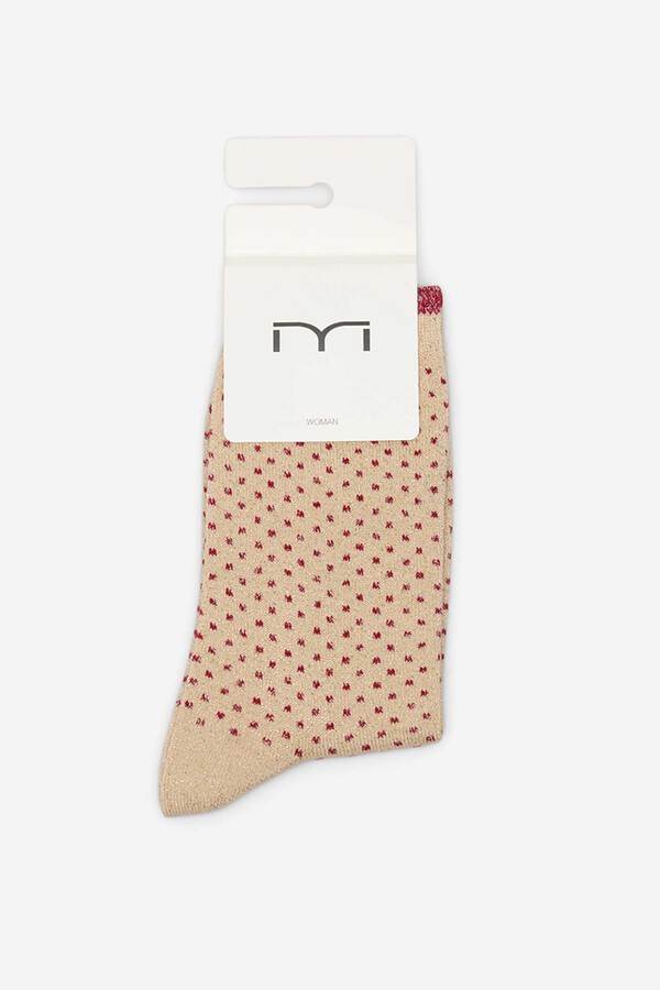 Milano Calcetines lunares lurex Granate