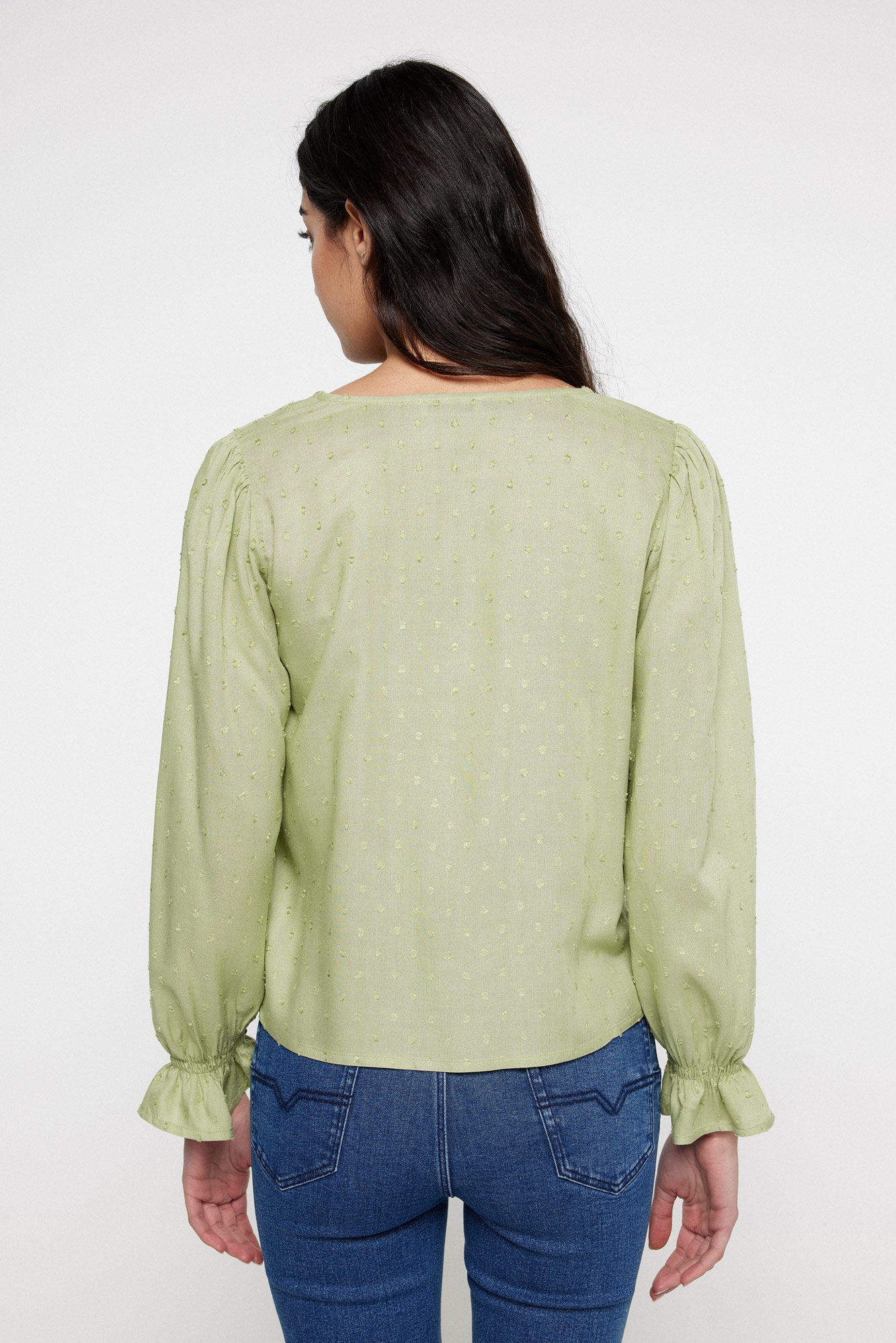 Milano Blusa plumeti Kaki Oscuro