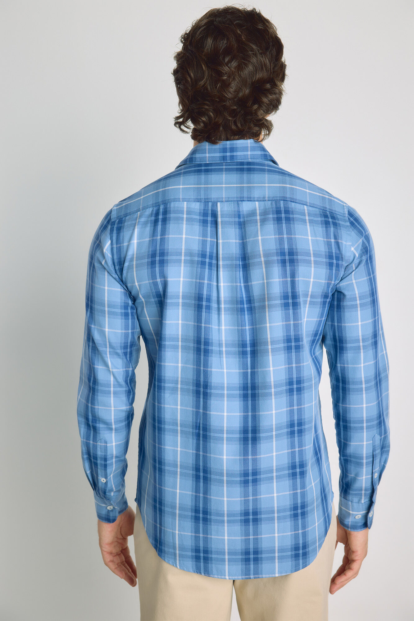Milano Camisa de cuadros manga larga Navy