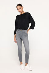 Fifty Outlet Pantalón denim skinny Gris Oscuro
