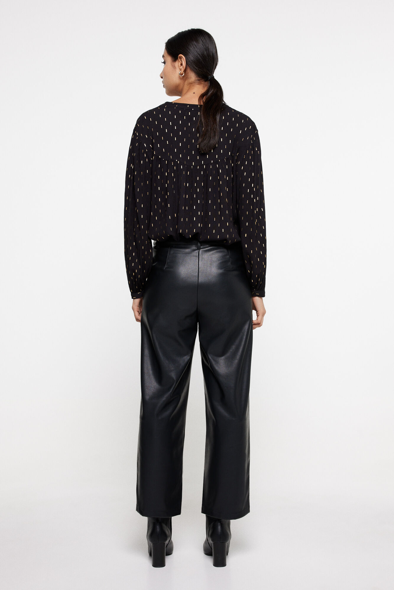 Pantalon culotte piel deals