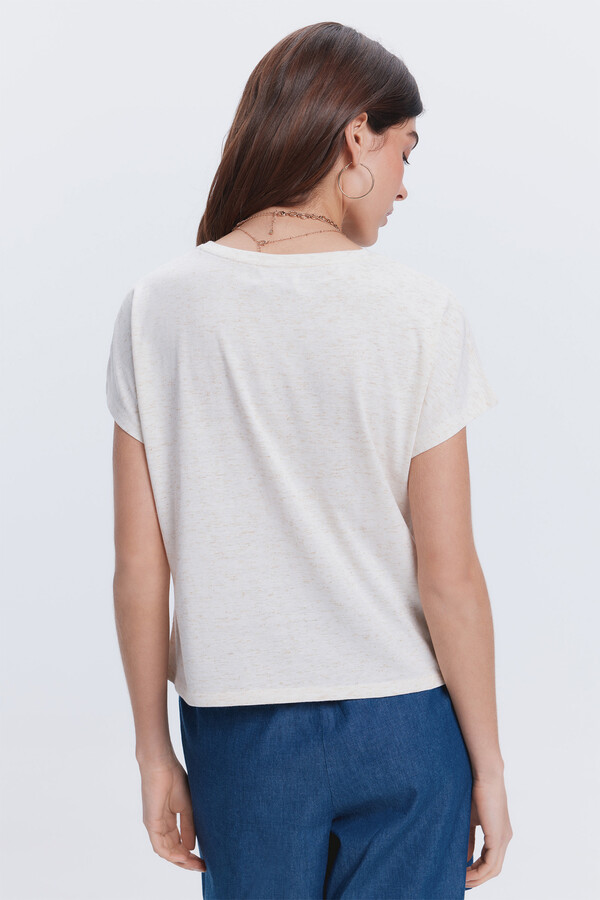 Milano Camiseta mezcla lurex Morado/Lila