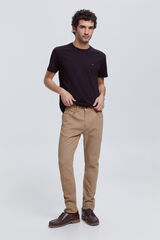 Fifty Outlet Pantalón slim 5 bolsillos Beige