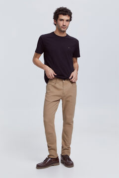 Fifty Outlet Pantalón Slim 5 Bolsillos Beige