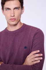 Springfield Jersey b&aacute;sico de cuello redondo  Vino