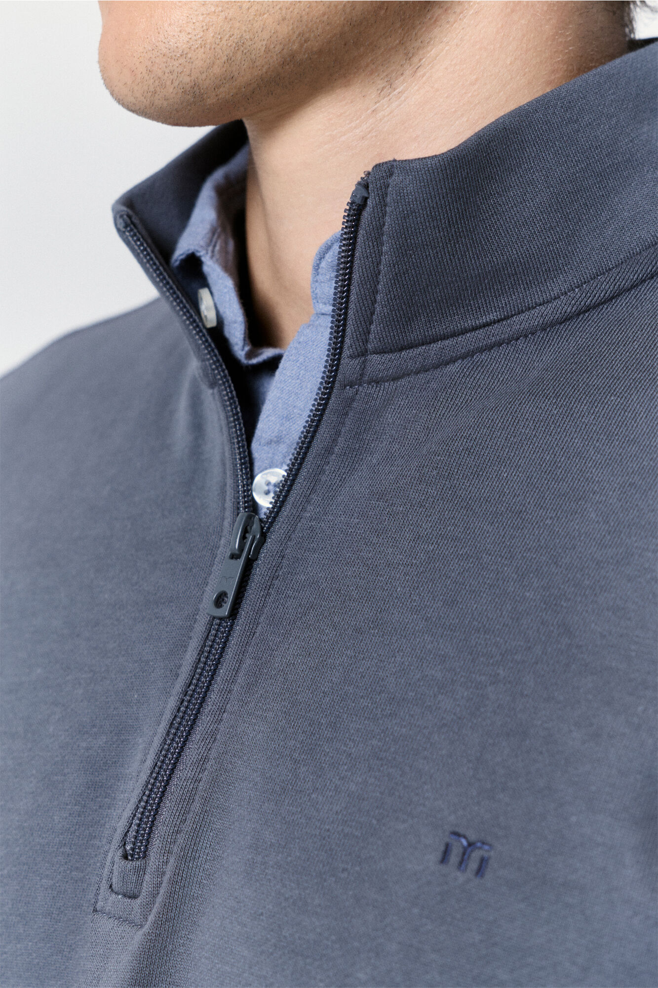 Milano Sudadera con logo de semi-cisne Gris Oscuro