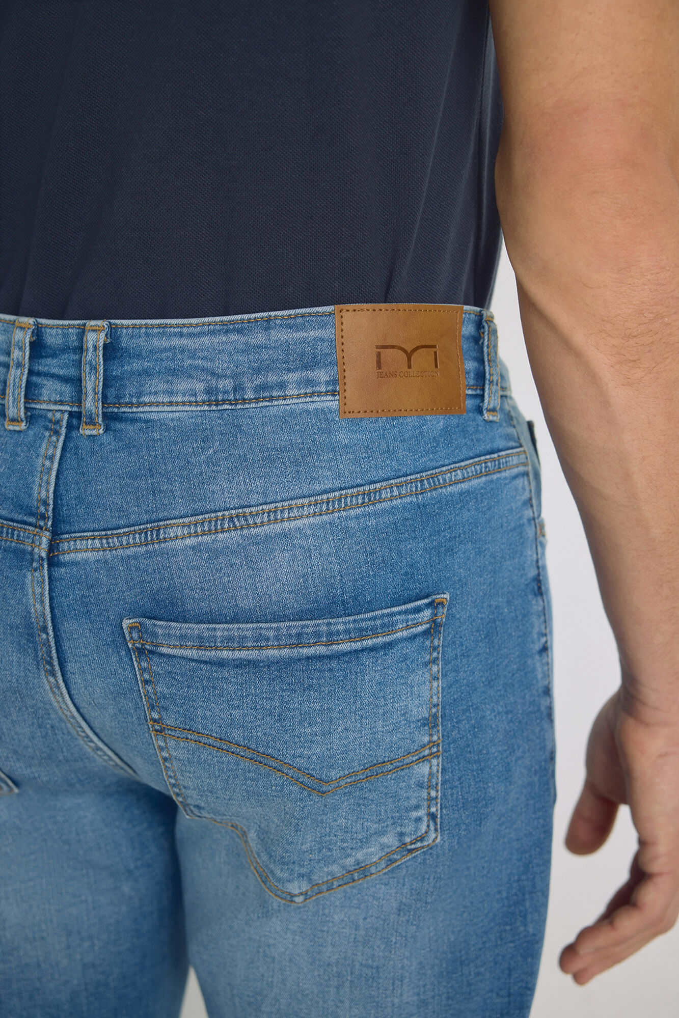 Milano Pantal&oacute;n de mezclilla slim fit Azul Claro