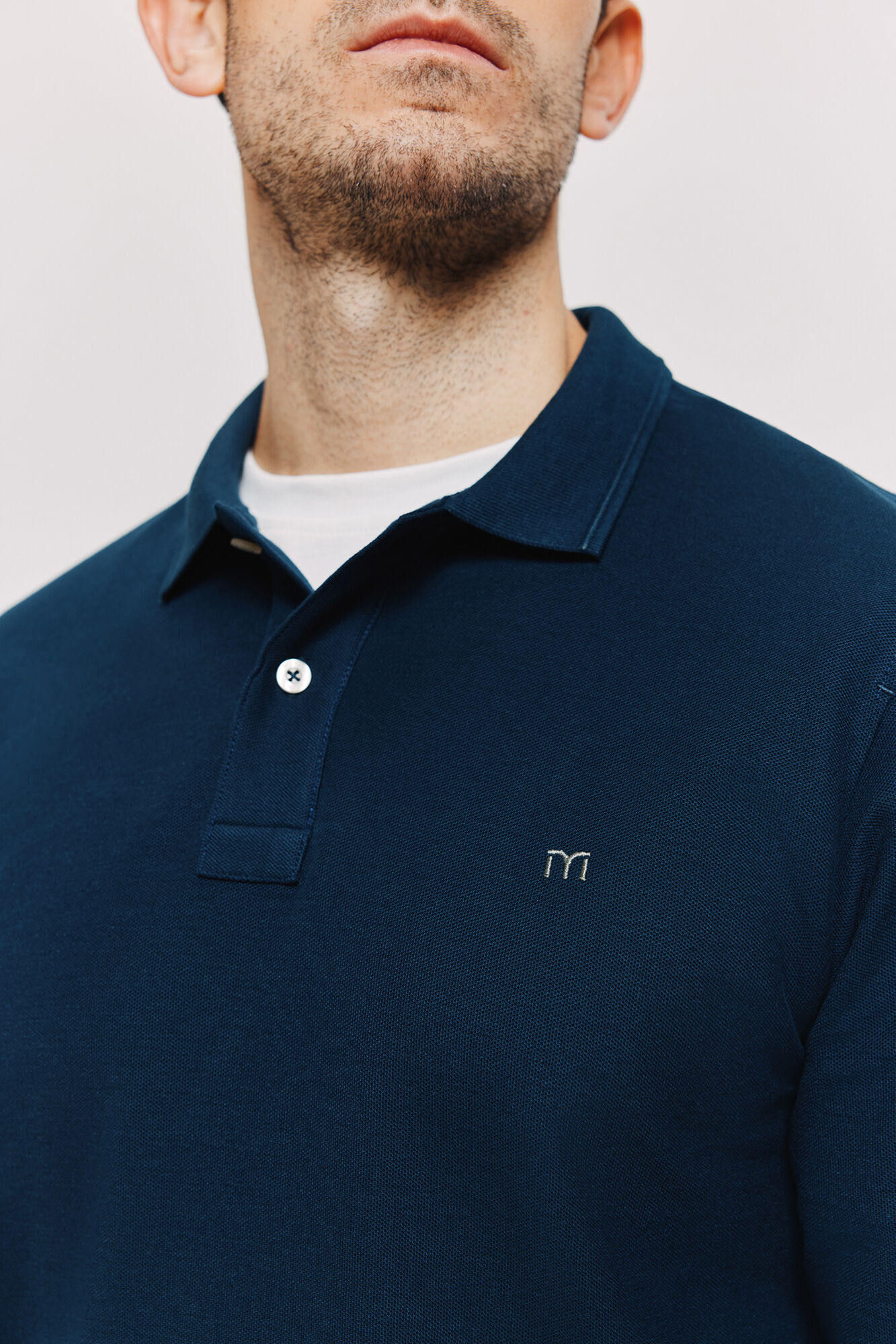 Milano Polo manga larga Navy