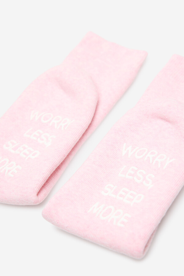 Milano Calcetines gorditos con frase Rosa